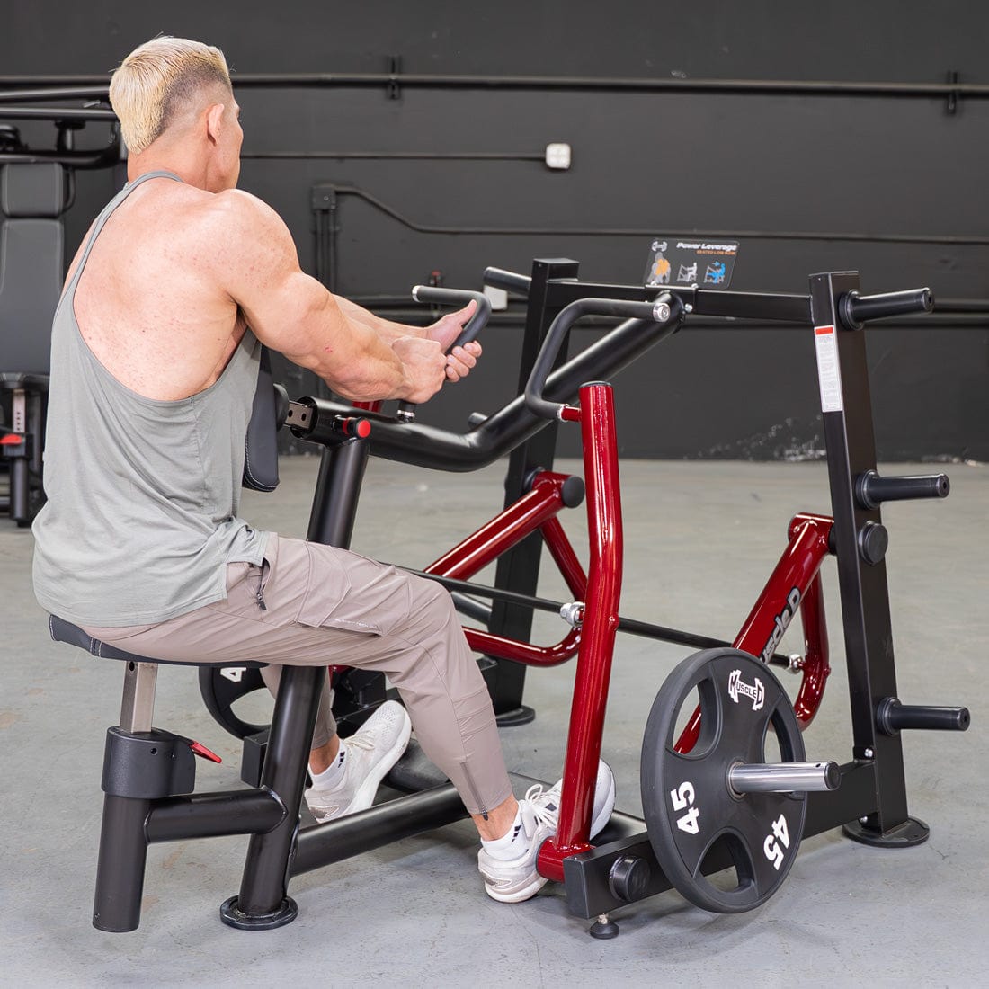 Power Leverage V2 Iso - Lateral Seated Row | Muscle D Fitness - Grit Grind Strength