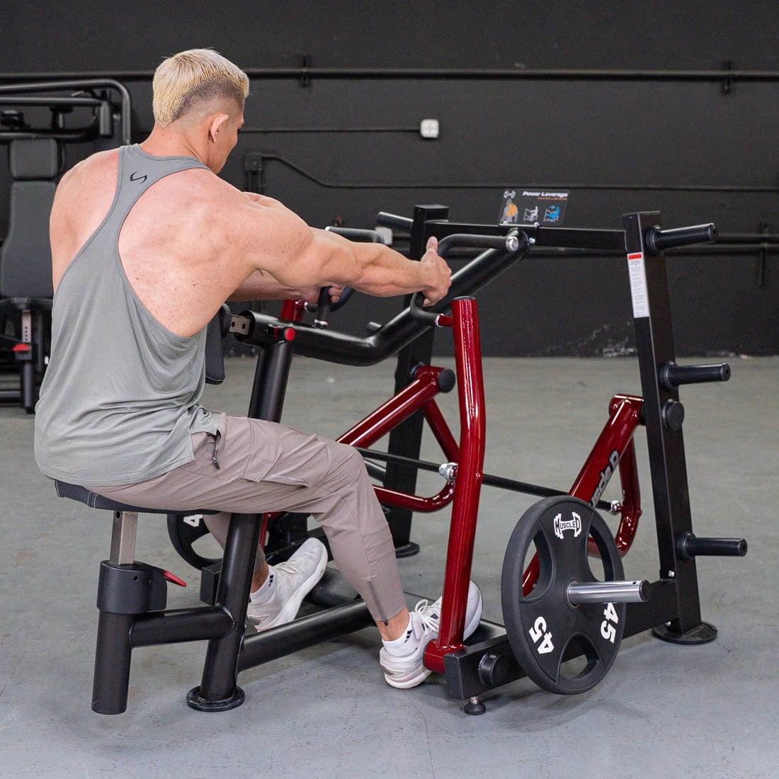 Power Leverage V2 Iso - Lateral Seated Row | Muscle D Fitness - Grit Grind Strength