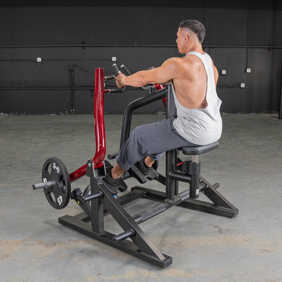 Power Leverage V2 Iso Lateral Seated Row - Muscle D Fitness - Grit Grind Strength