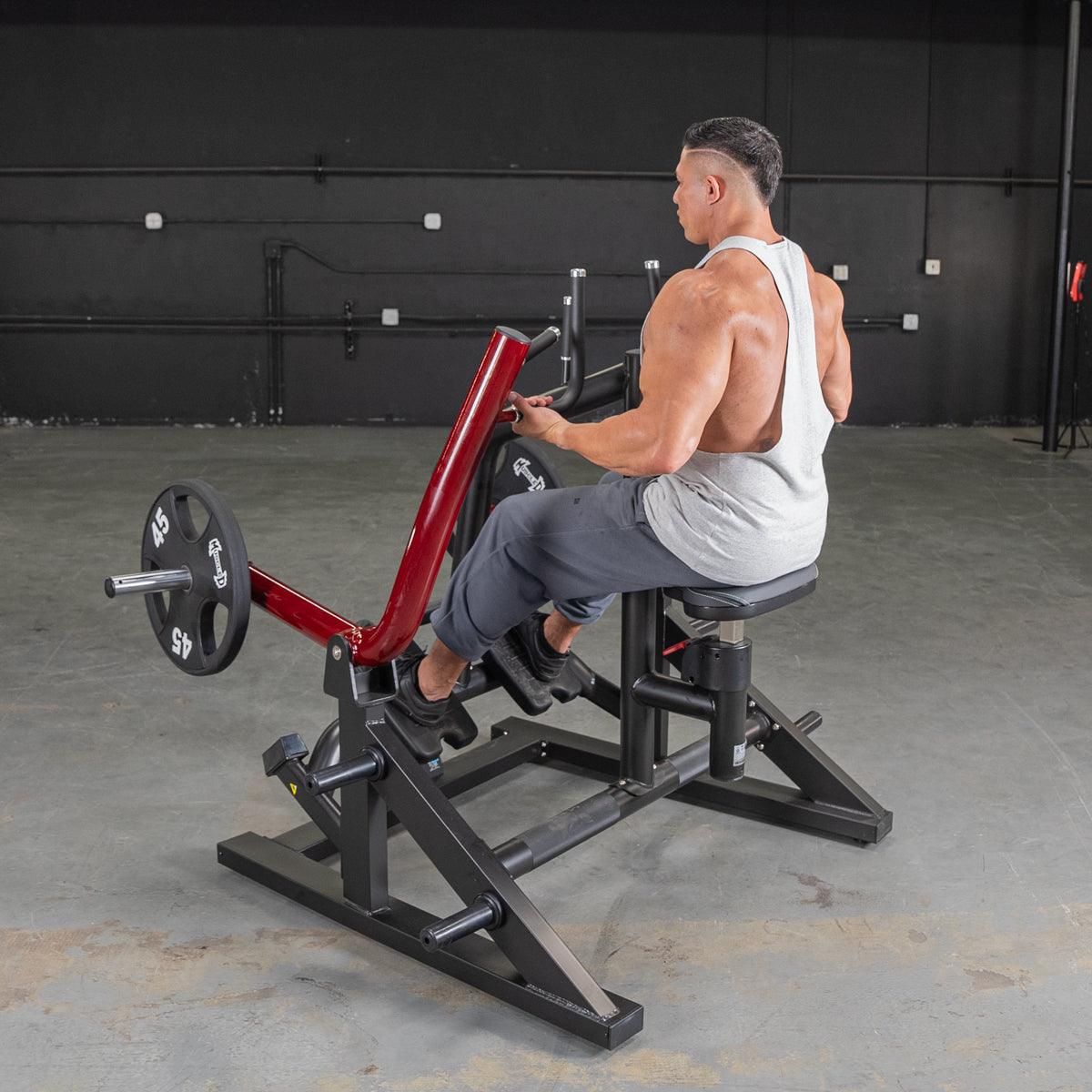 Power Leverage V2 Iso Lateral Seated Row - Muscle D Fitness - Grit Grind Strength
