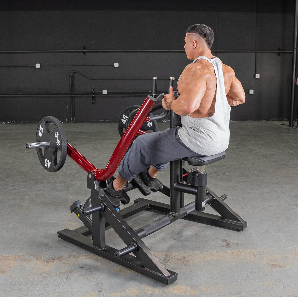 Power Leverage V2 Iso Lateral Seated Row - Muscle D Fitness - Grit Grind Strength