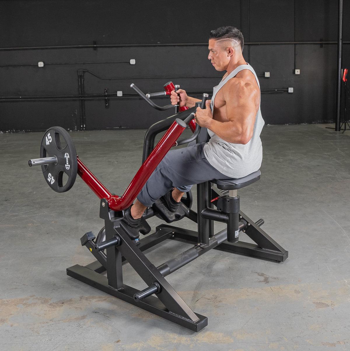 Power Leverage V2 Iso Lateral Seated Row - Muscle D Fitness - Grit Grind Strength