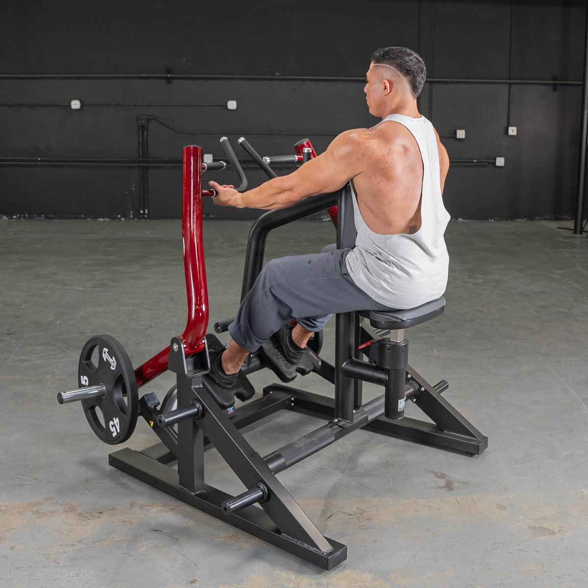 Power Leverage V2 Iso Lateral Seated Row - Muscle D Fitness - Grit Grind Strength