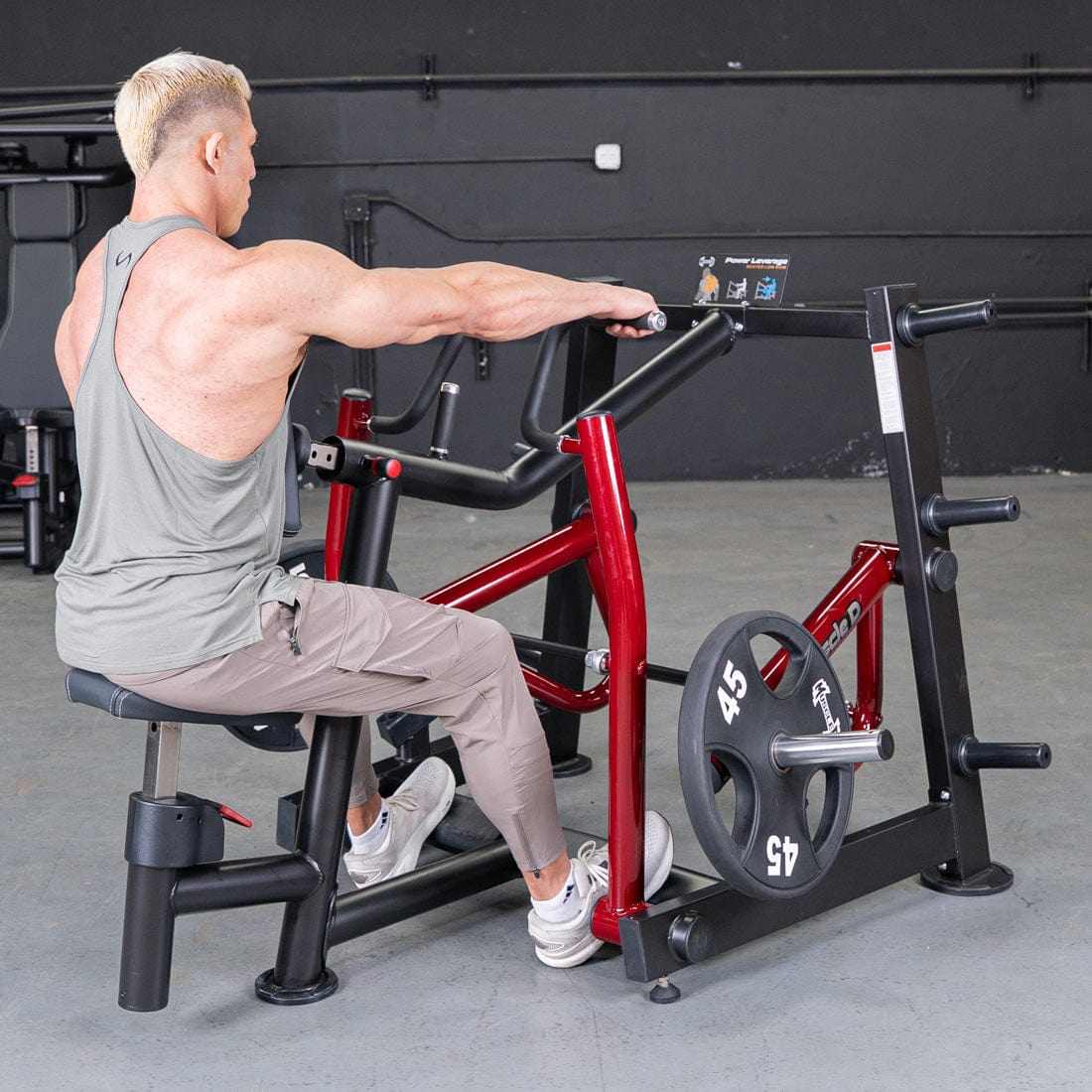 Power Leverage V2 Iso - Lateral Seated Row | Muscle D Fitness - Grit Grind Strength
