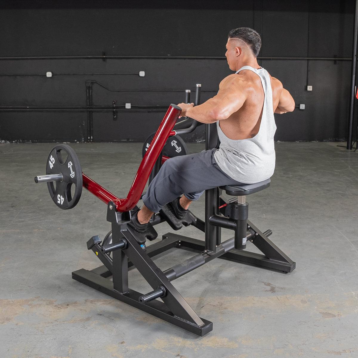 Power Leverage V2 Iso Lateral Seated Row - Muscle D Fitness - Grit Grind Strength