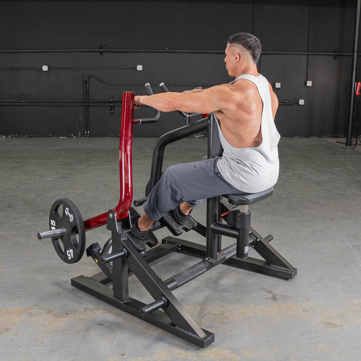 Power Leverage V2 Iso Lateral Seated Row - Muscle D Fitness - Grit Grind Strength