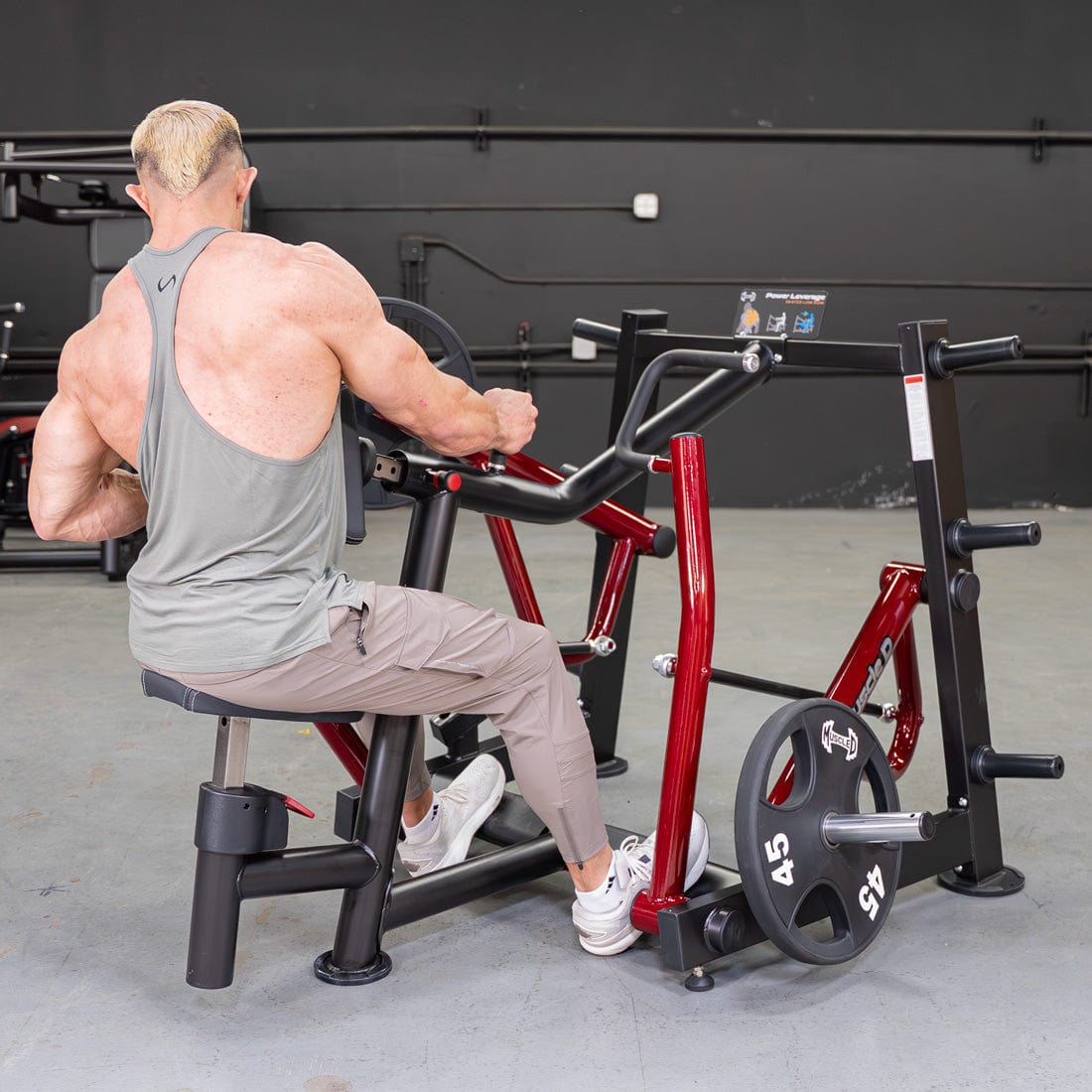 Power Leverage V2 Iso - Lateral Seated Row | Muscle D Fitness - Grit Grind Strength