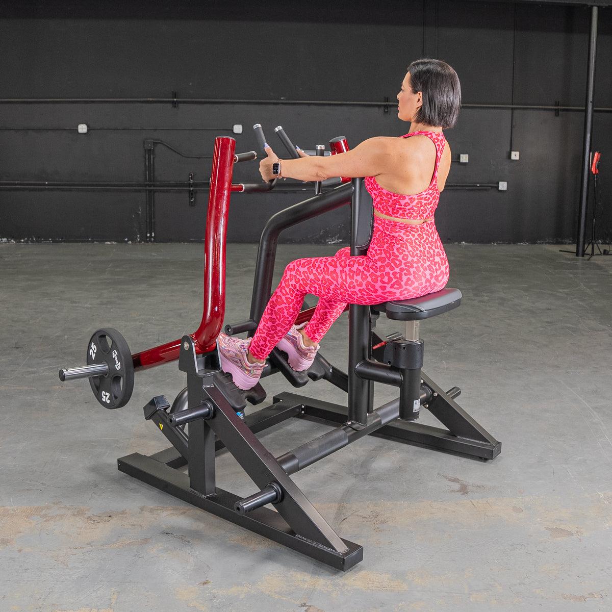 Power Leverage V2 Iso Lateral Seated Row - Muscle D Fitness - Grit Grind Strength
