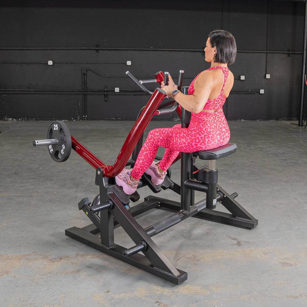 Power Leverage V2 Iso Lateral Seated Row - Muscle D Fitness - Grit Grind Strength