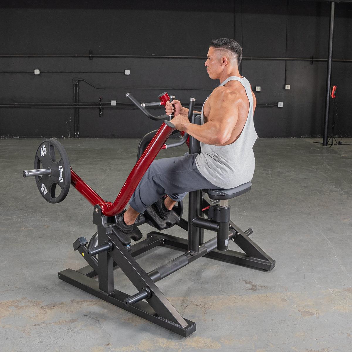 Power Leverage V2 Iso Lateral Seated Row - Muscle D Fitness - Grit Grind Strength