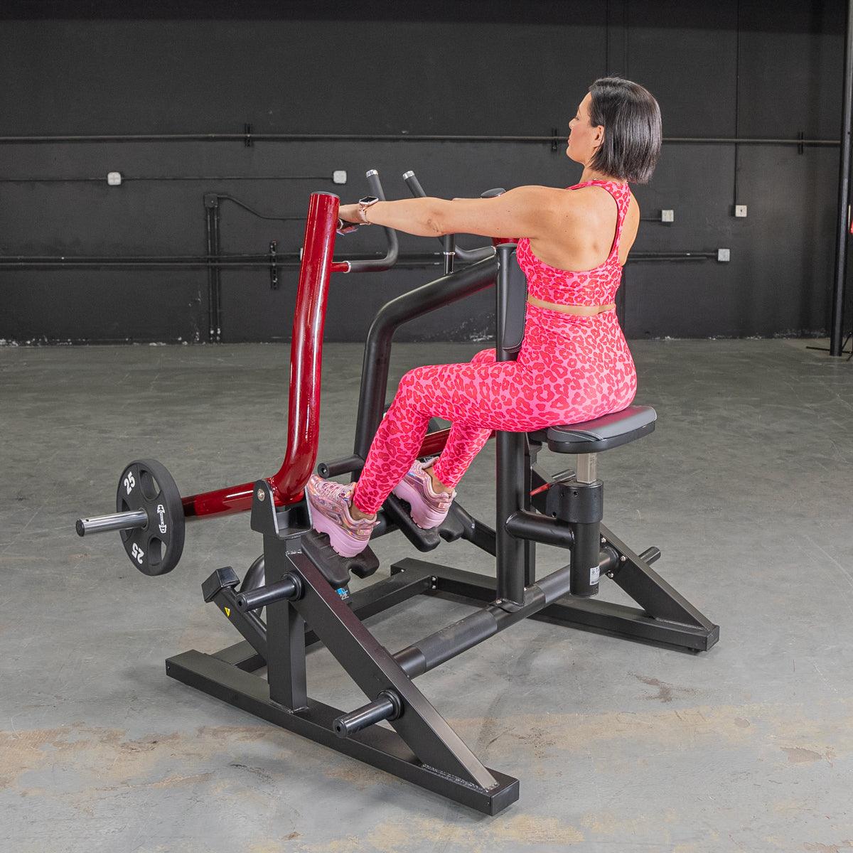 Power Leverage V2 Iso Lateral Seated Row - Muscle D Fitness - Grit Grind Strength