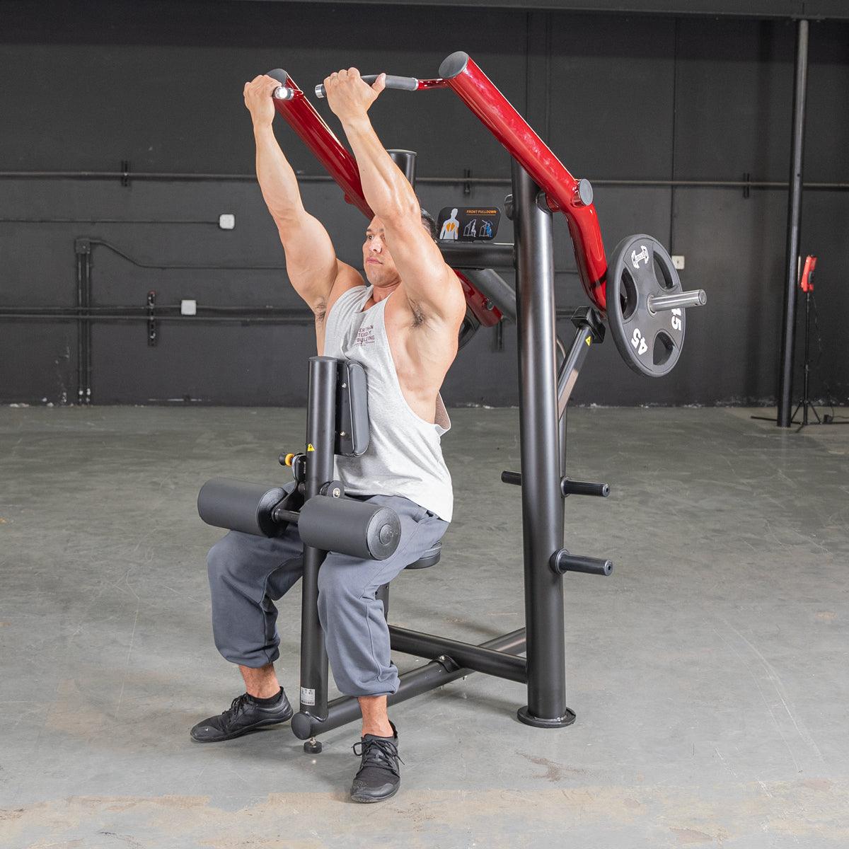 Power Leverage V2 Reverse Grip Lat Pulldown - Muscle D Fitness - Grit Grind Strength
