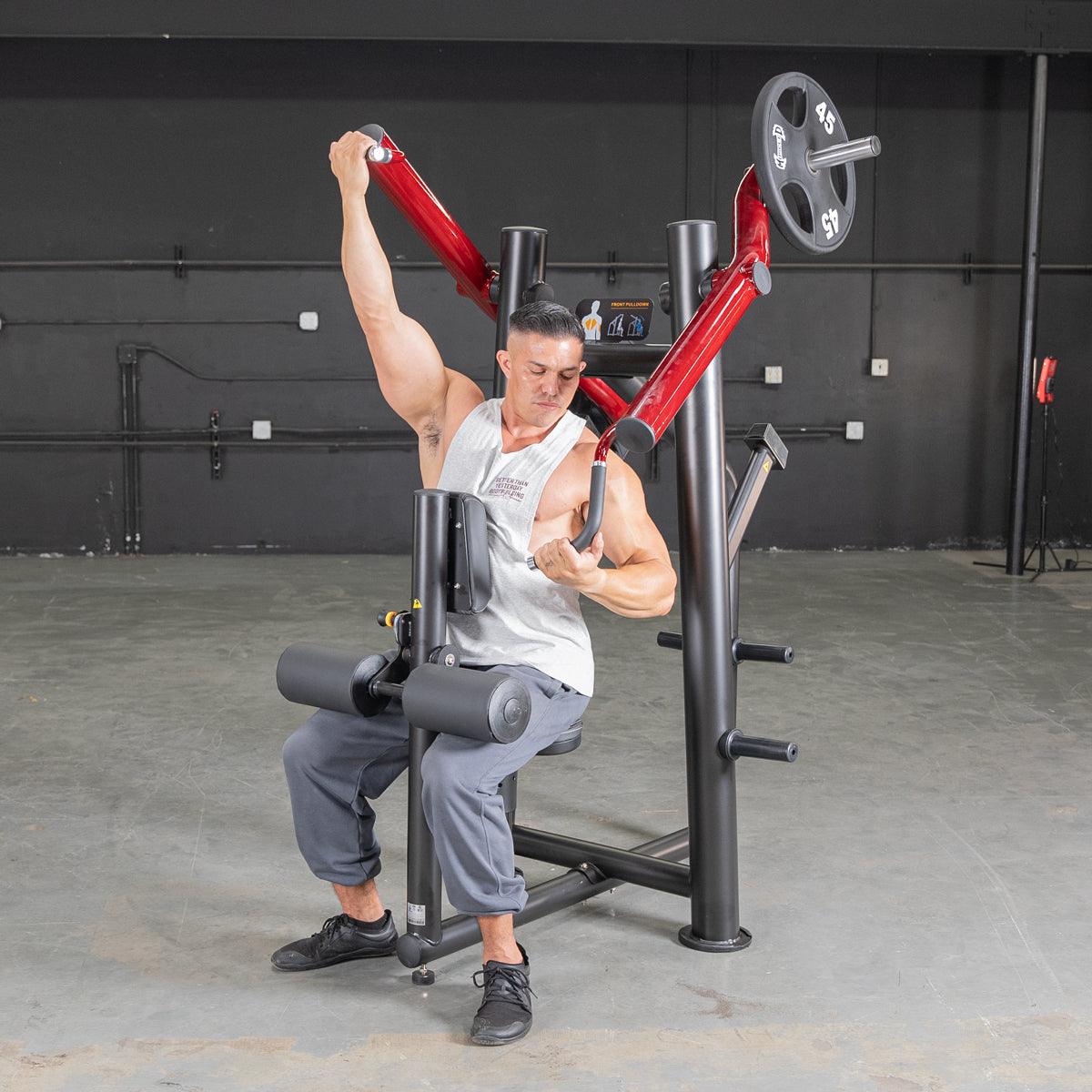 Power Leverage V2 Reverse Grip Lat Pulldown - Muscle D Fitness - Grit Grind Strength