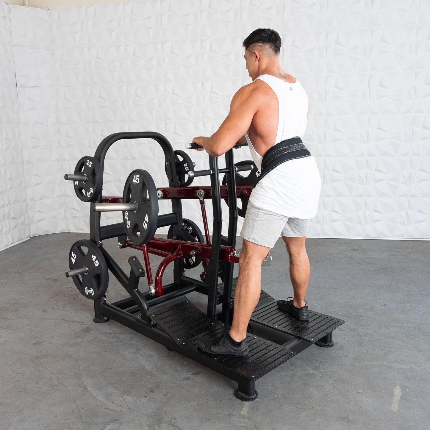 Pro Strength Belt Squat - Muscle D Fitness - Standing Belted Hip Thrust - Plate Loaded - Grit Grind Strength