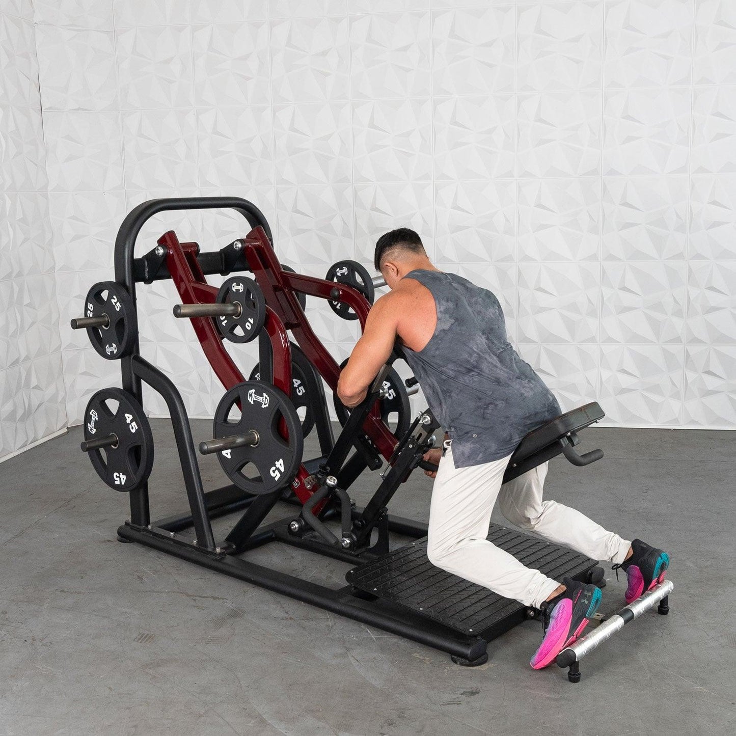 Pro Strength Dynamic Row - Chest Supported - Muscle D Fitness - Premium Adjustable Plate Loaded - Grit Grind Strength