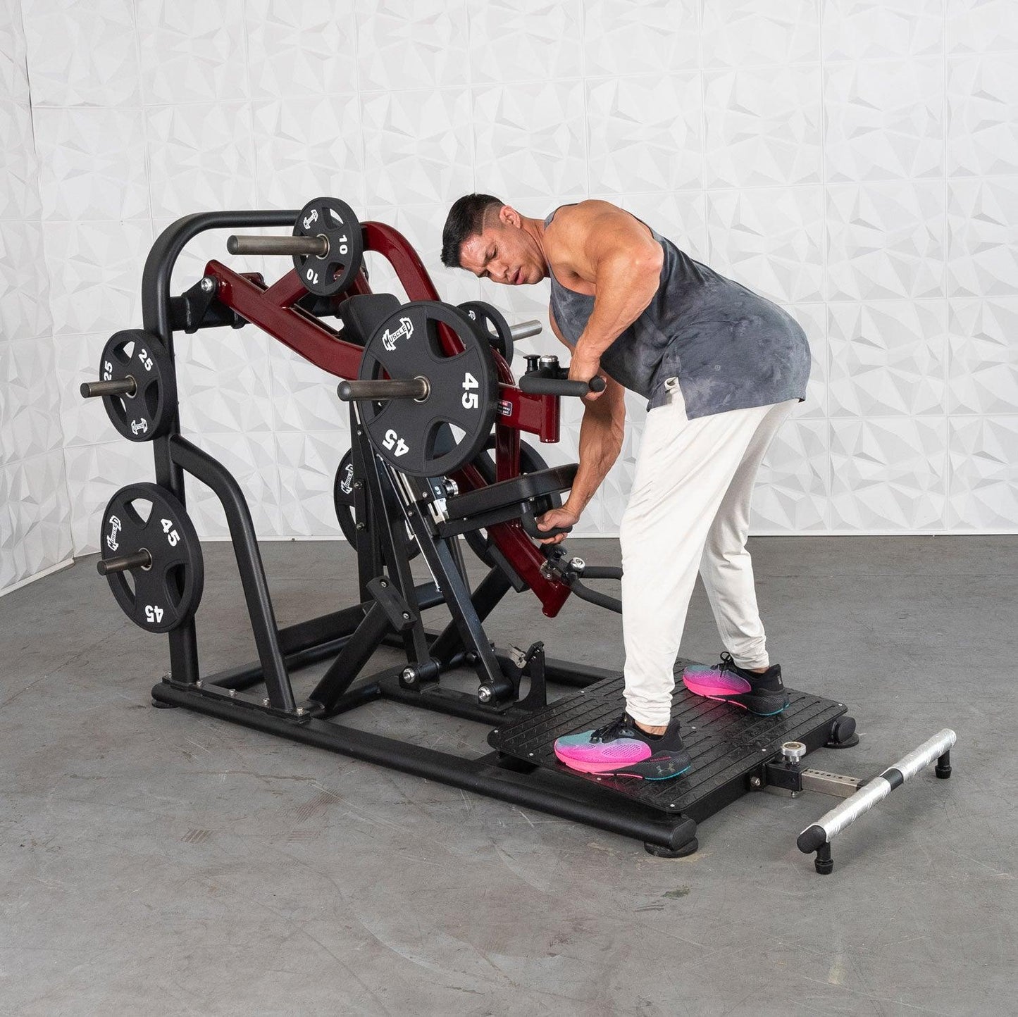 Pro Strength Dynamic Row - Chest Supported - Muscle D Fitness - Premium Adjustable Plate Loaded - Grit Grind Strength