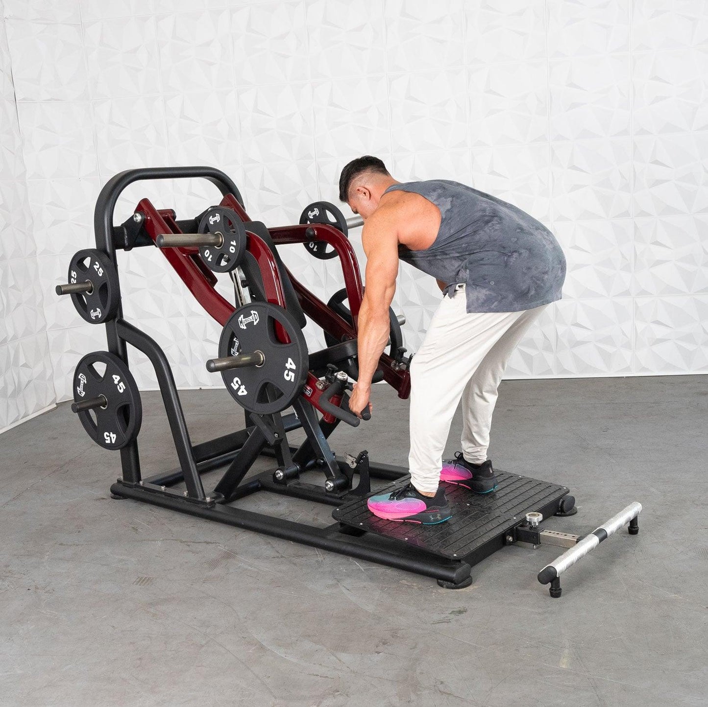 Pro Strength Dynamic Row - Chest Supported - Muscle D Fitness - Premium Adjustable Plate Loaded - Grit Grind Strength