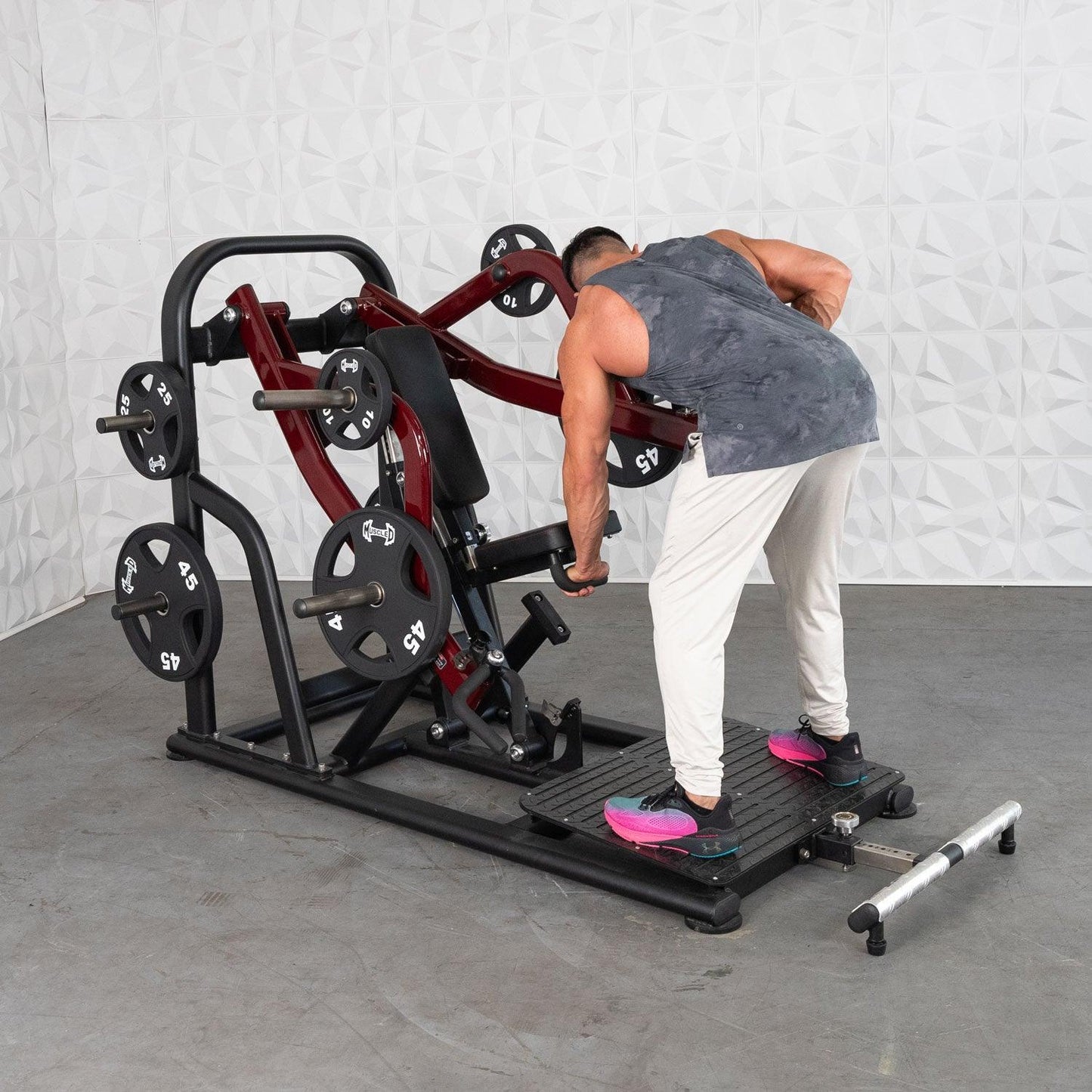Pro Strength Dynamic Row - Chest Supported - Muscle D Fitness - Premium Adjustable Plate Loaded - Grit Grind Strength