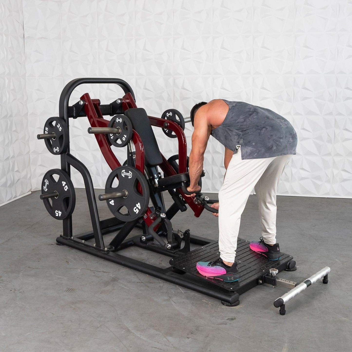 Pro Strength Dynamic Row - Chest Supported - Muscle D Fitness - Premium Adjustable Plate Loaded - Grit Grind Strength