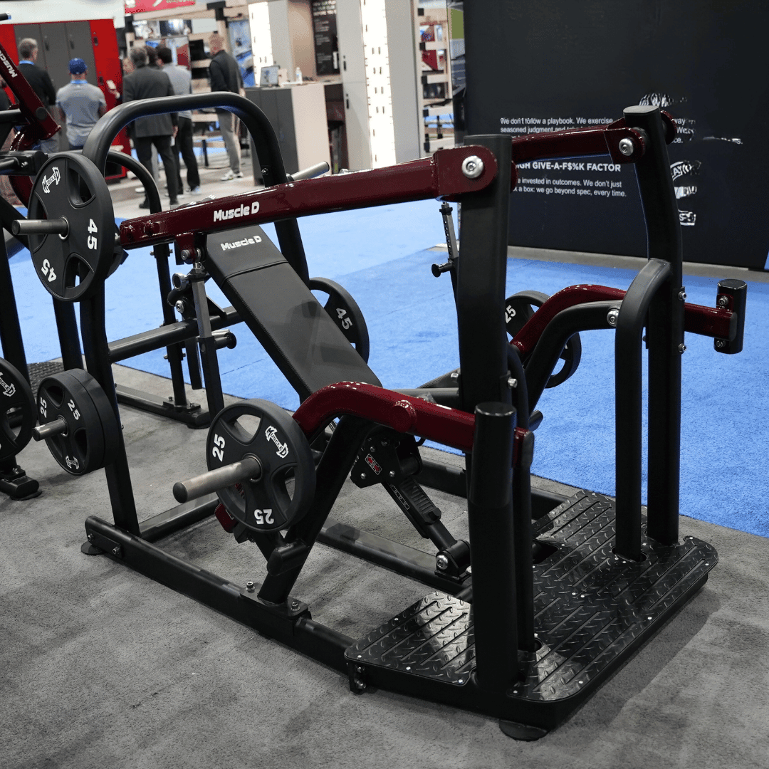 Pro Strength Incline Chest / Shoulder Press - Muscle D Fitness - Adjustable - Plate Loaded - Pec Delt Training - Grit Grind Strength
