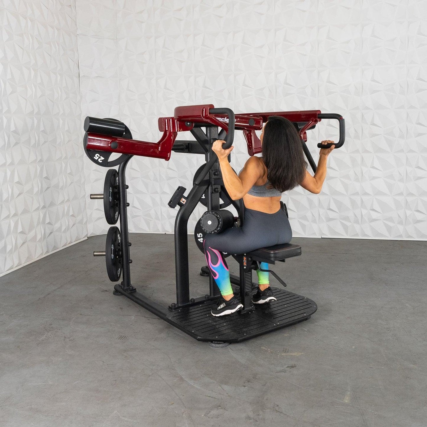 Pro Strength Rotary Lat Pull - Down - Muscle D Fitness - Premium - Adjustable - Plate Loaded - Lat Training - Grit Grind Strength