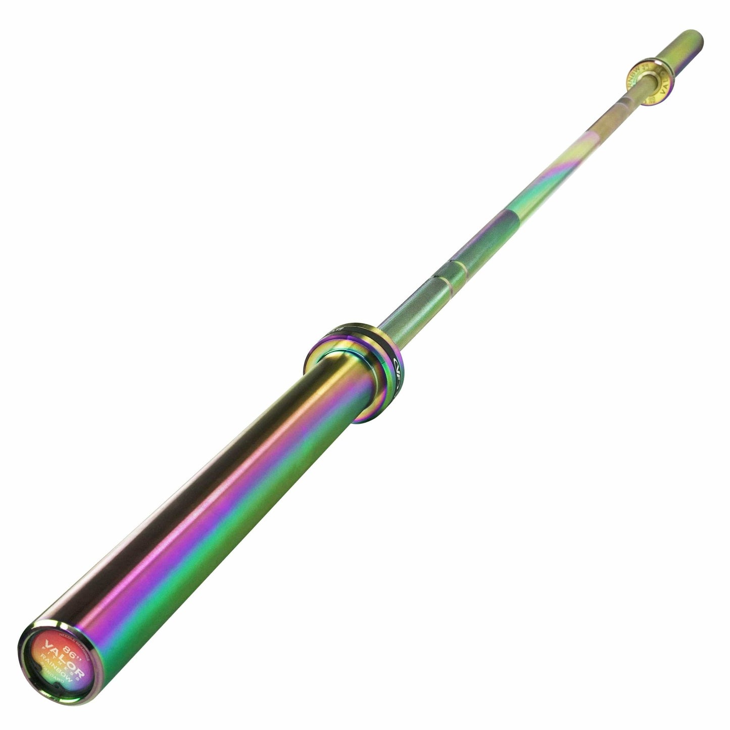 Rainbow Coated Needle Bearing Barbell - Grit Grind Strength