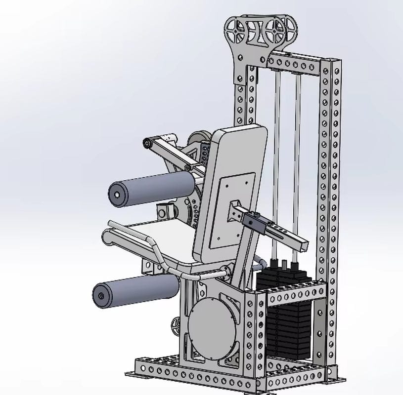 Rizhao Dual GYM Fitness Workout Set 2 in 1 Pin Load Selection Leg Curl and Extension Machine - Grit Grind Strength