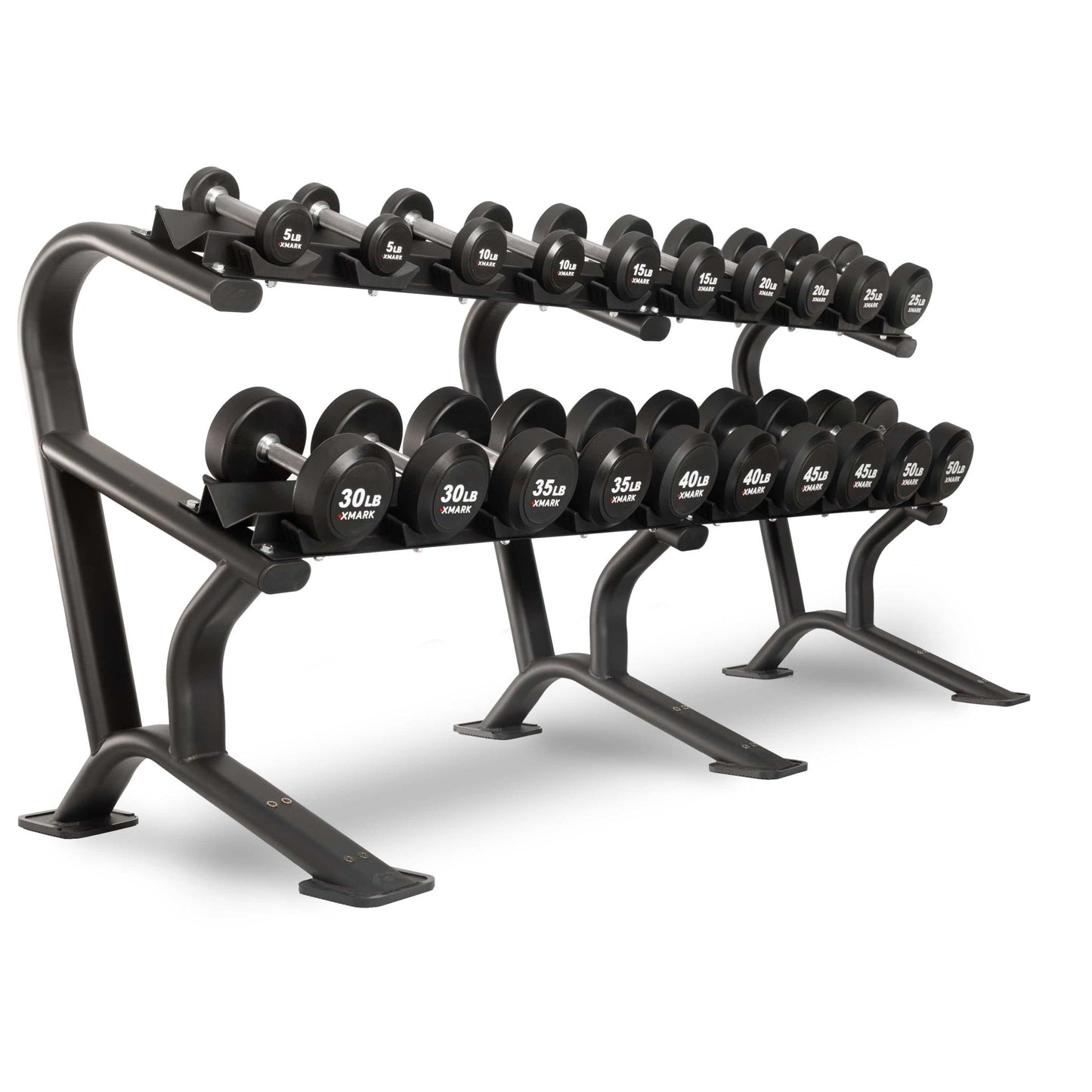 Round Commercial Urethane Dumbbells (5 - 50 lb and 5 - 75 lb Sets) - Grit Grind Strength