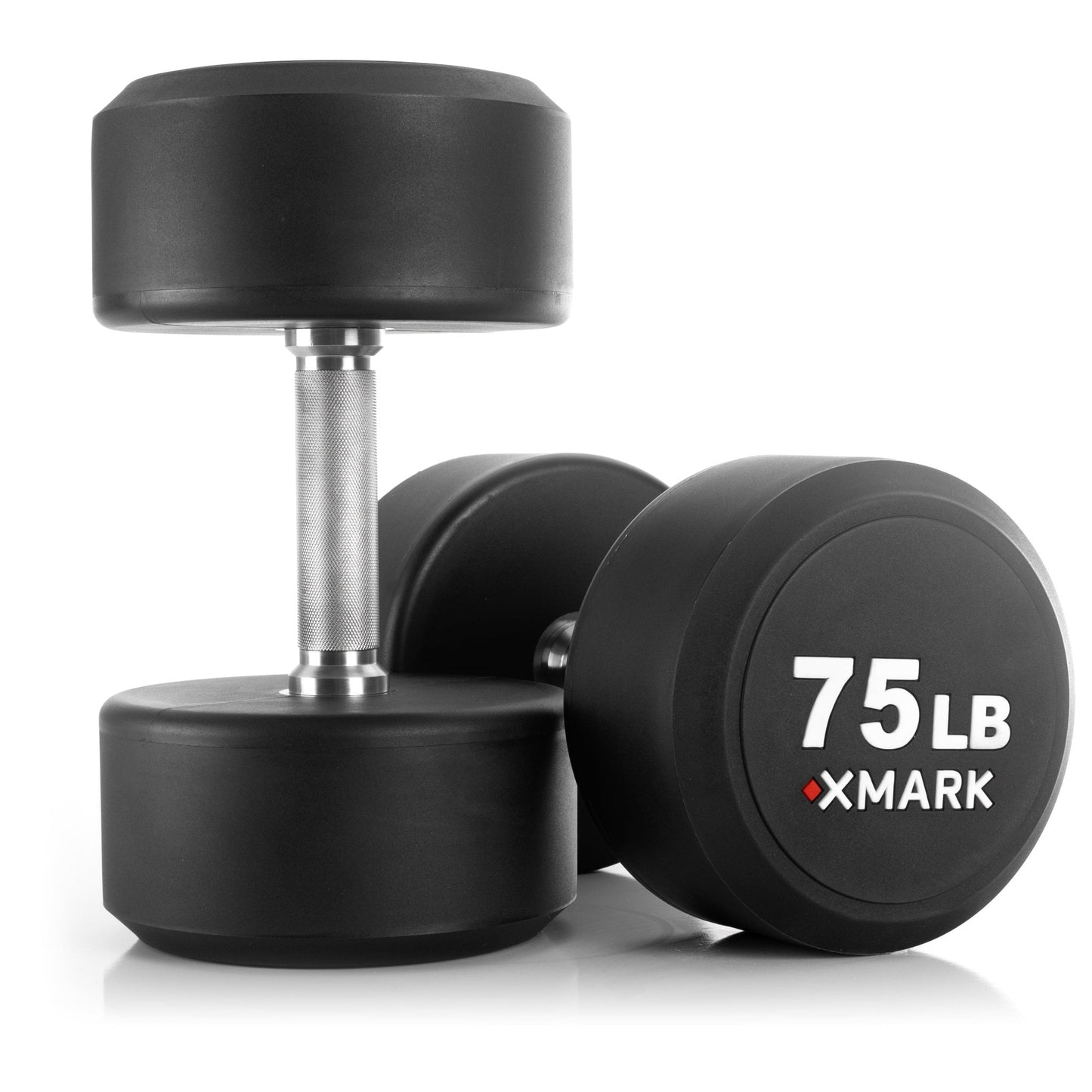 Round Commercial Urethane Dumbbells (5 - 50 lb and 5 - 75 lb Sets) - Grit Grind Strength
