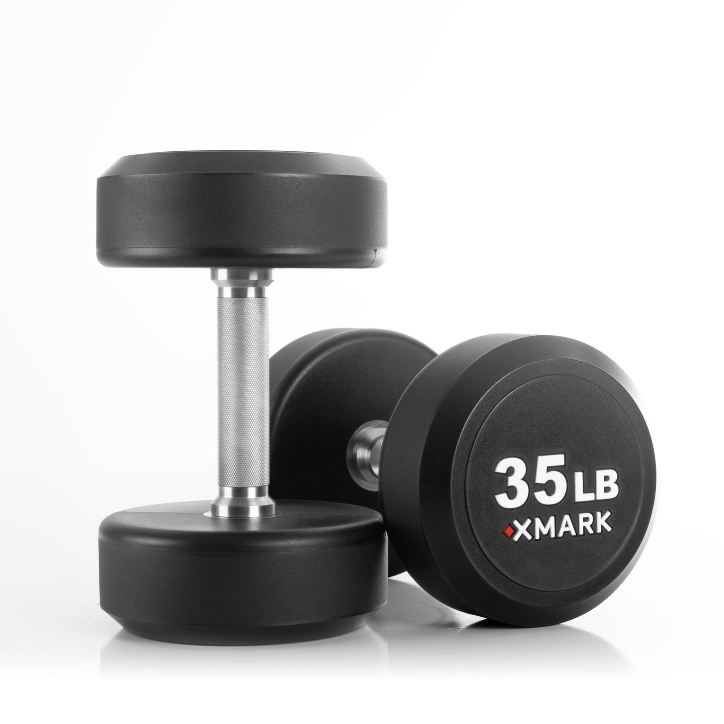 Round Commercial Urethane Dumbbells (5 - 50 lb and 5 - 75 lb Sets) - Grit Grind Strength
