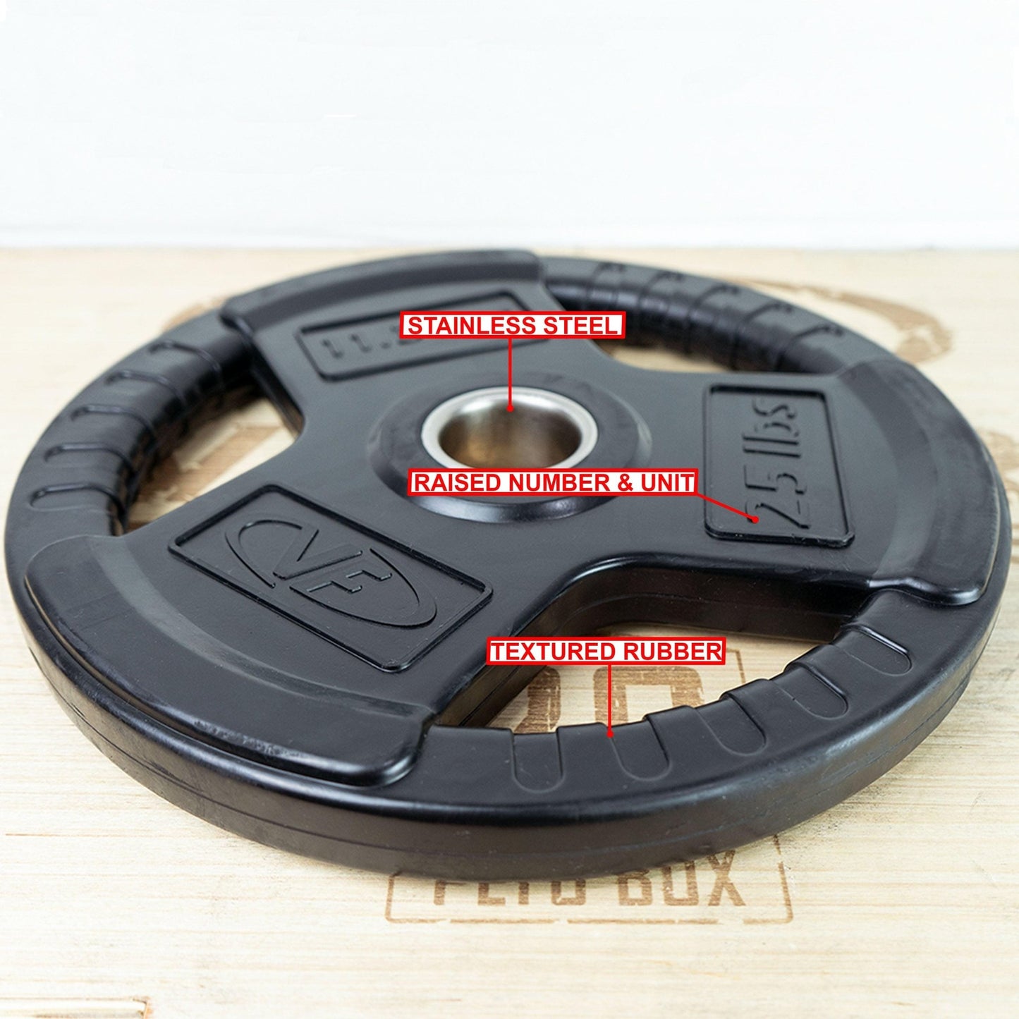Rubber Olympic Plates (LB) - Grit Grind Strength