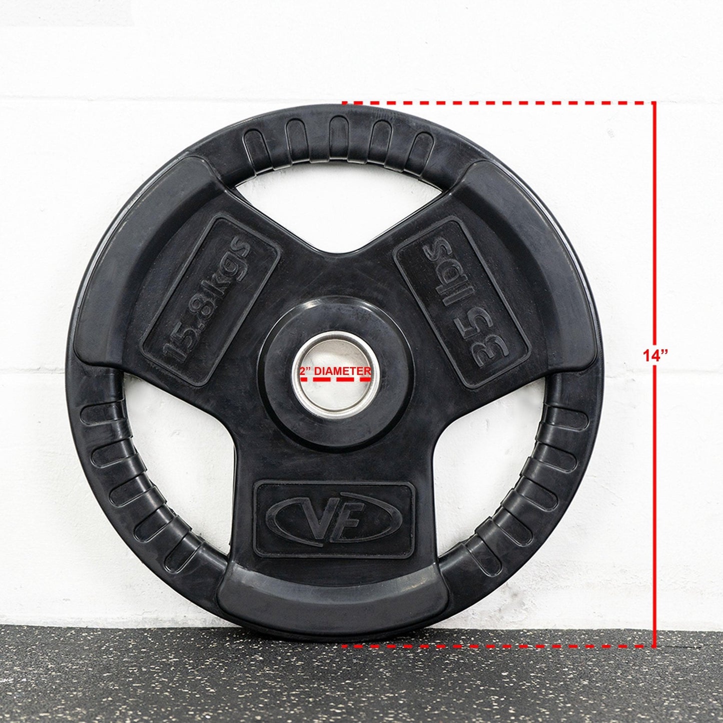 Rubber Olympic Plates (LB) - Grit Grind Strength