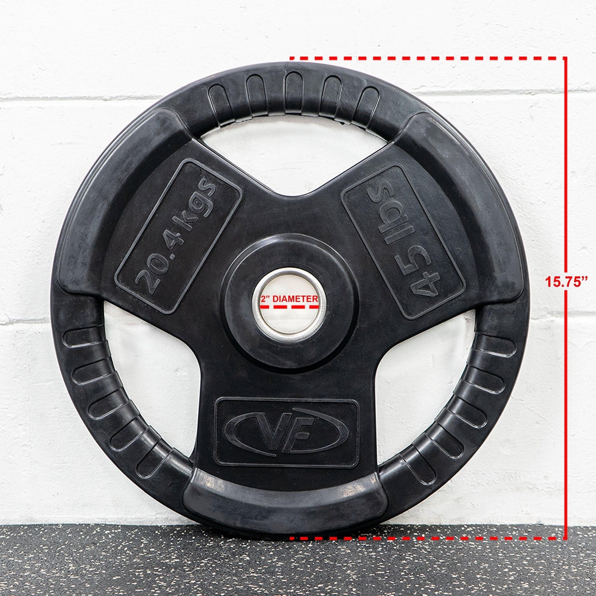 Rubber Olympic Plates (LB) - Grit Grind Strength