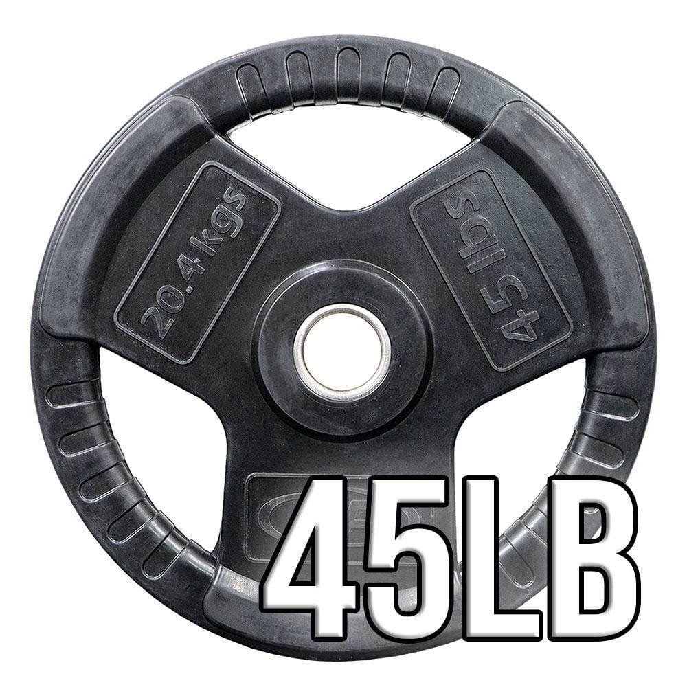 Rubber Olympic Plates (LB) - Grit Grind Strength