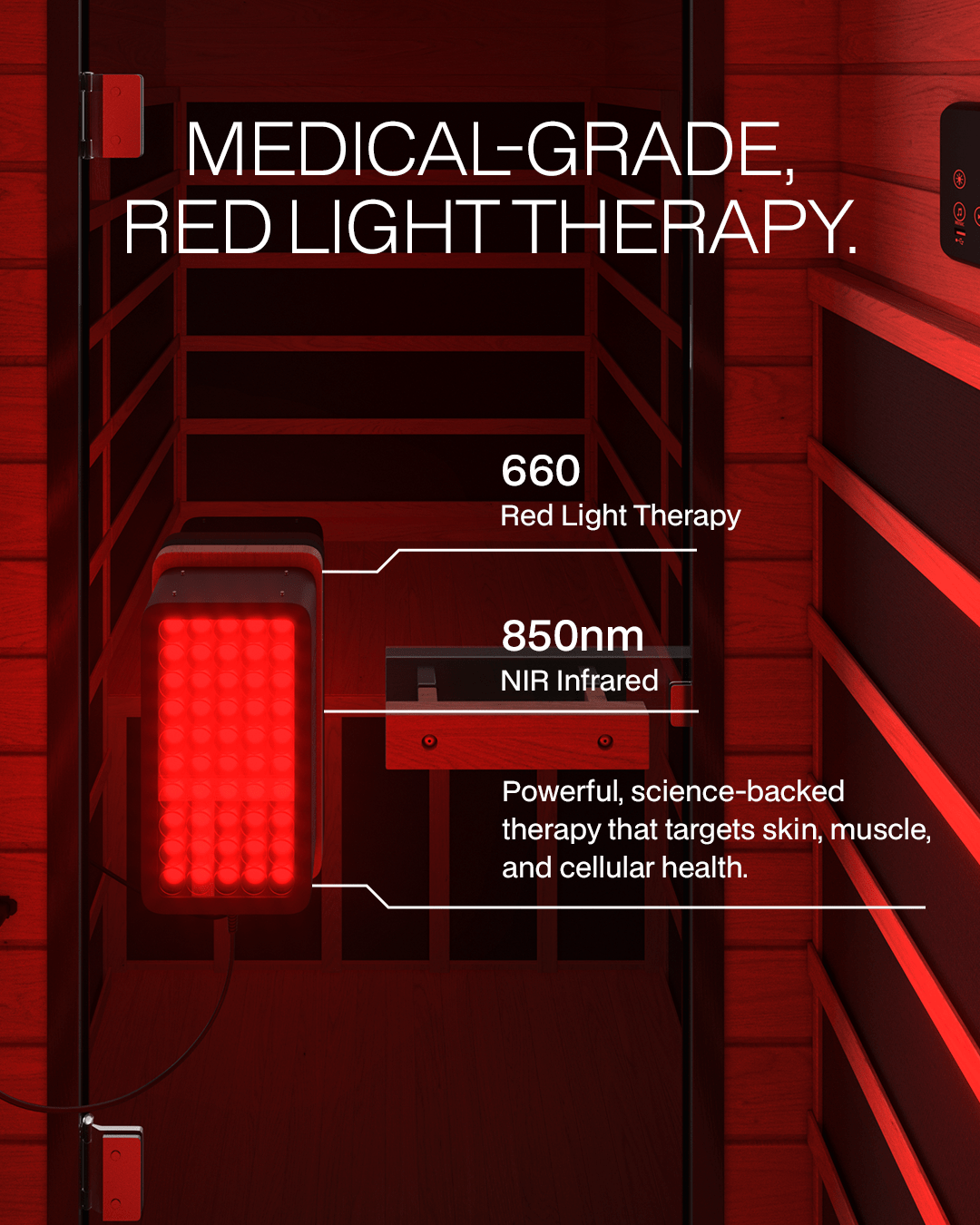 SAUNABOX SaunaBox® Solara: Full Spectrum Infrared Sauna