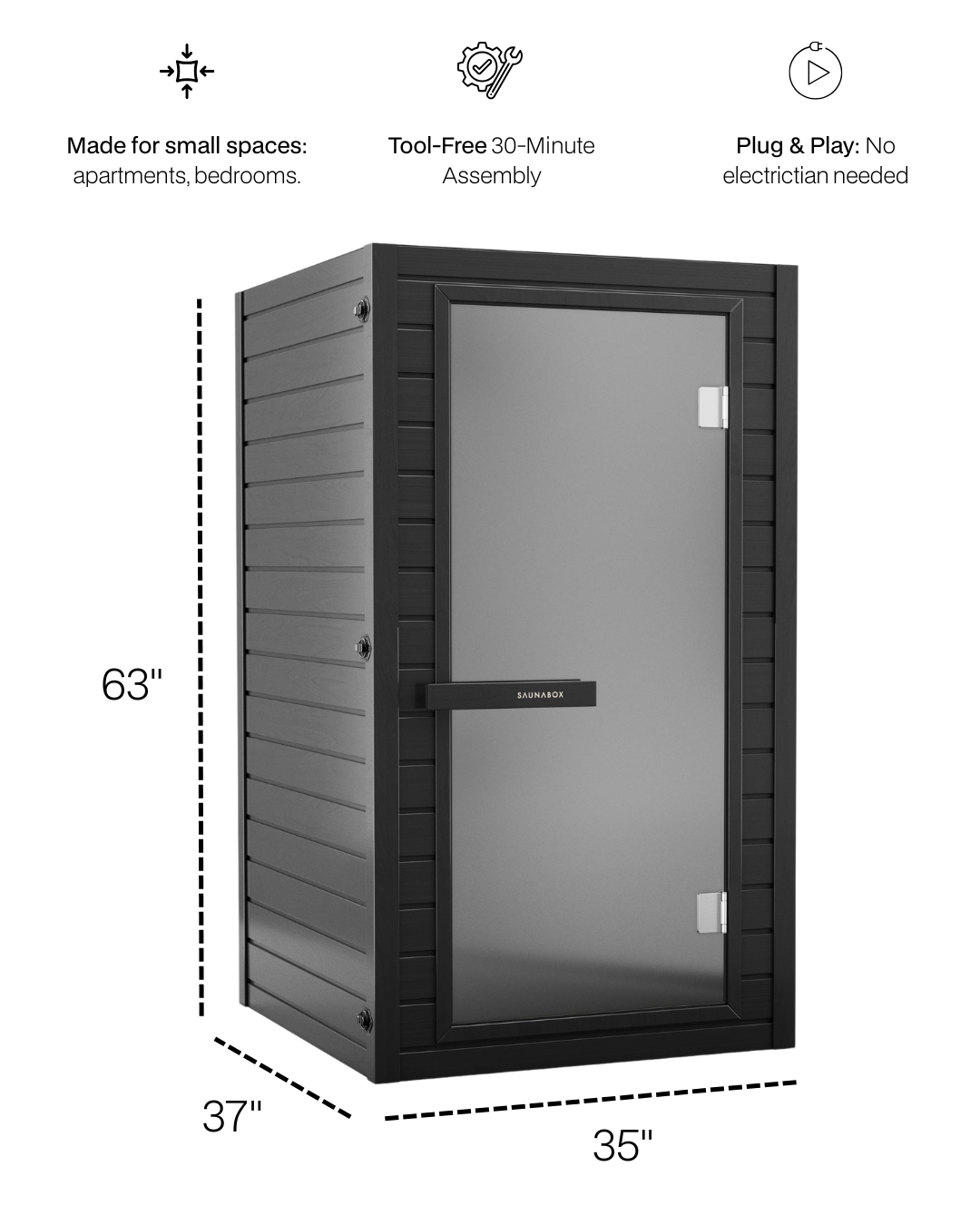 SAUNABOX SaunaBox® Solara: Full Spectrum Infrared Sauna