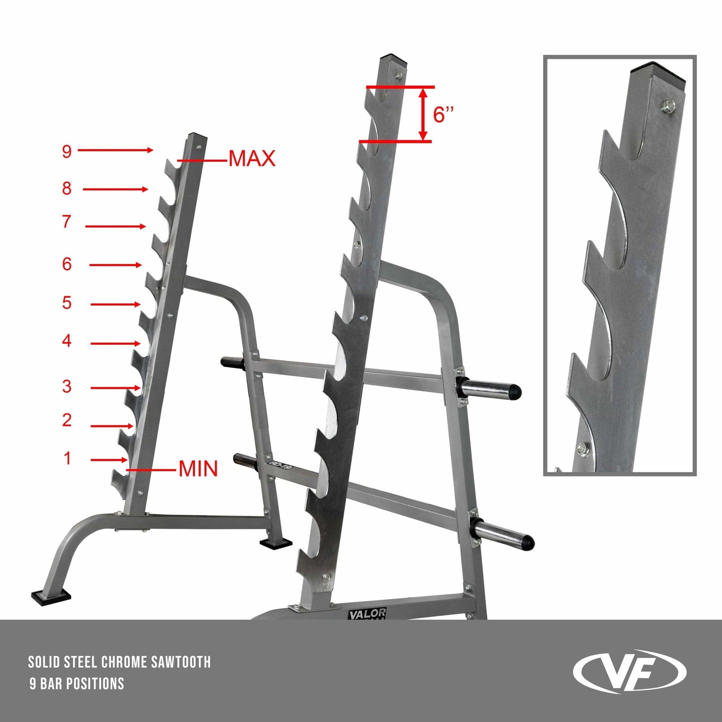Sawtooth Squat Rack - Grit Grind Strength