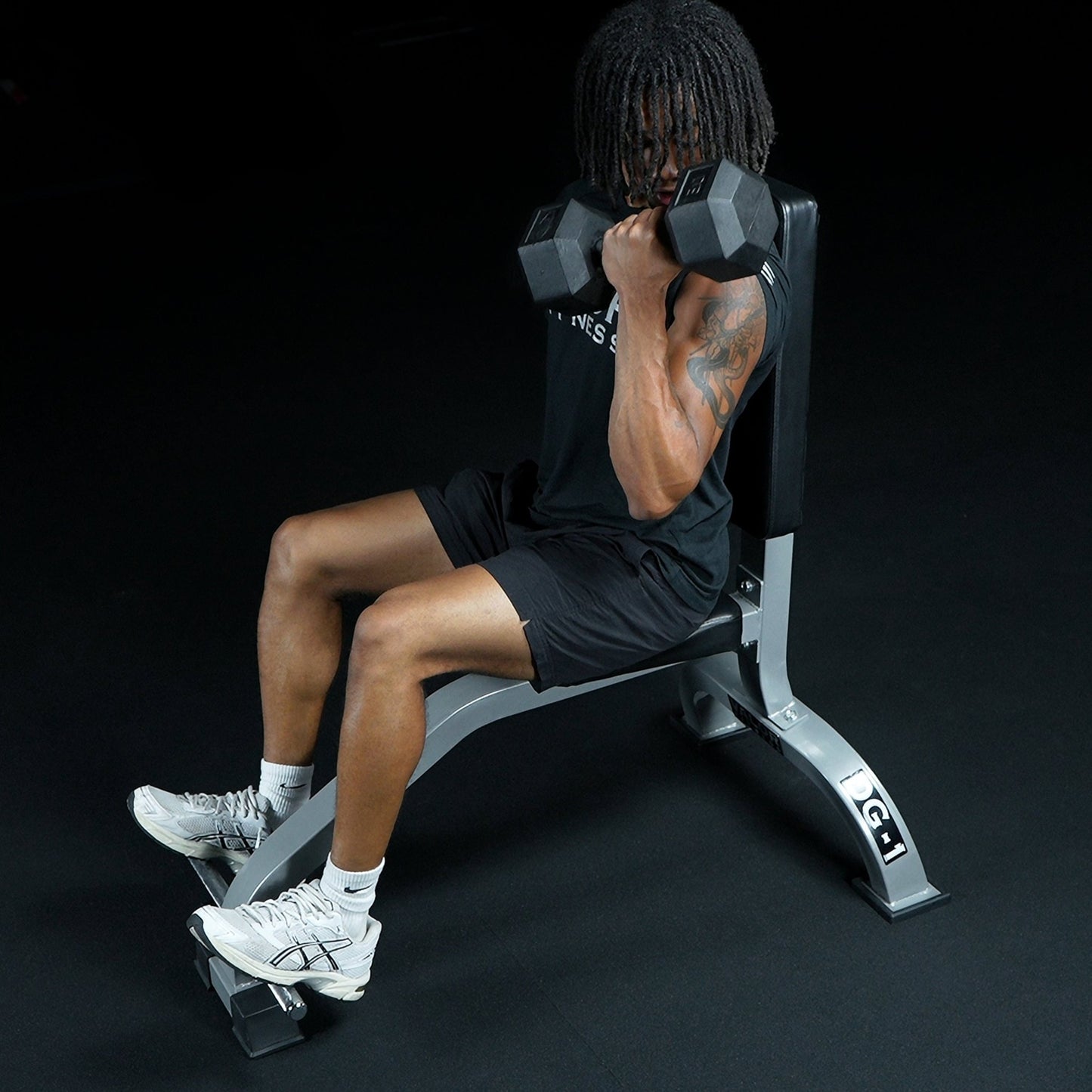 Seated Upright Stationary Benches - Grit Grind Strength