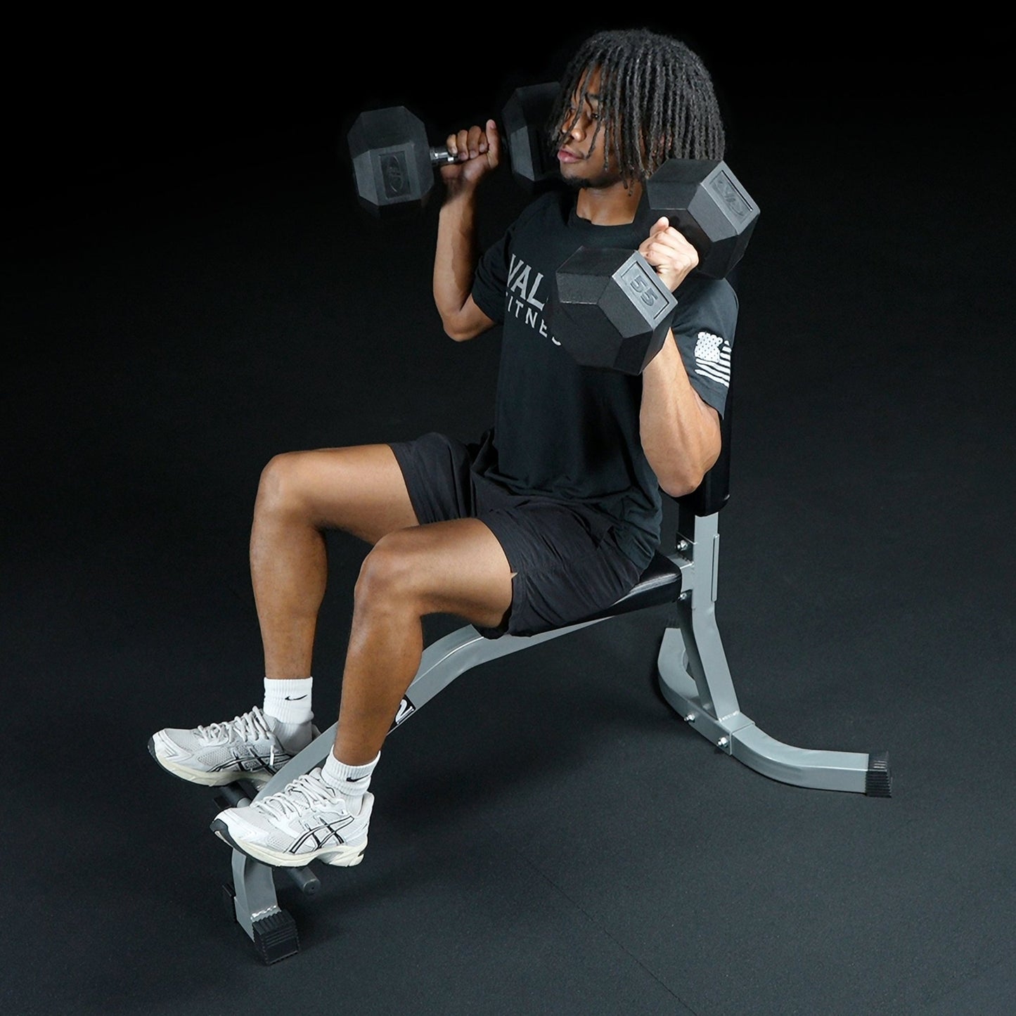 Seated Upright Stationary Benches - Grit Grind Strength