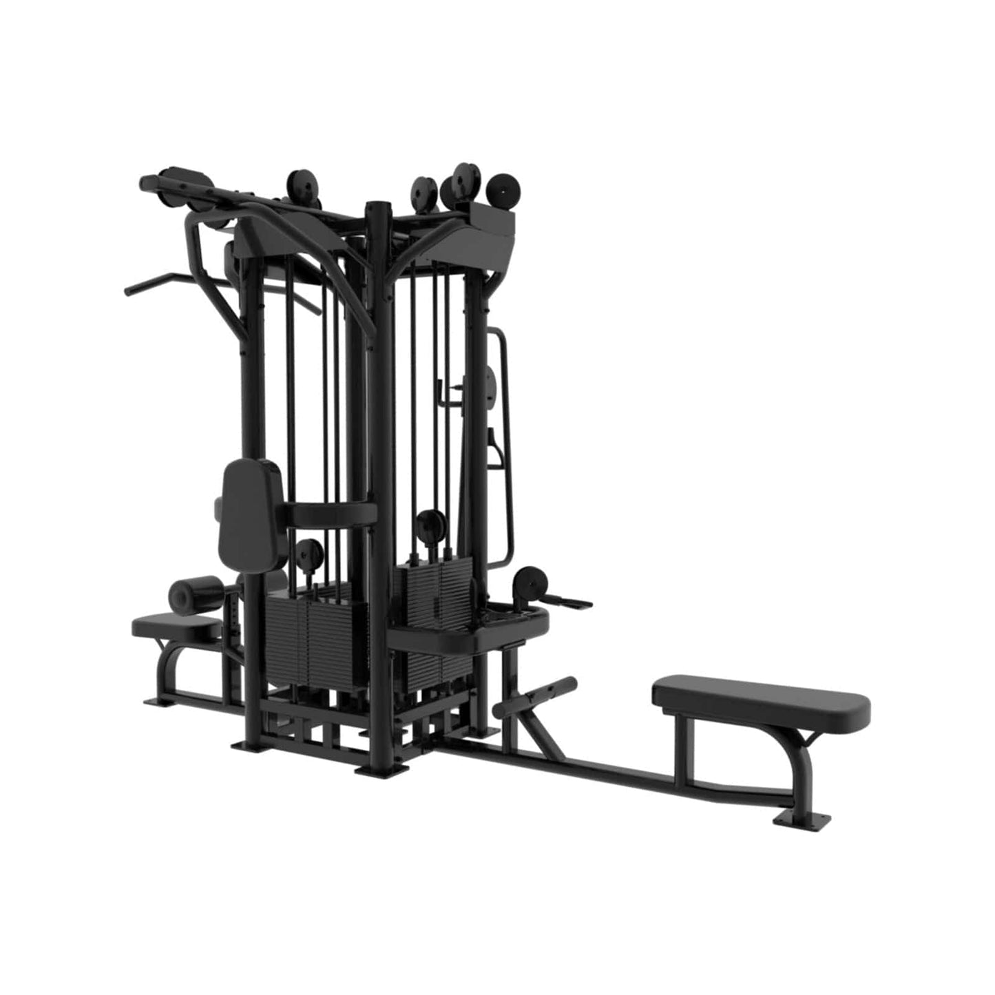SFE Commercial 4 Station Jungle Gym Machine with (4) Weight Stacks (New) - Grit Grind Strength