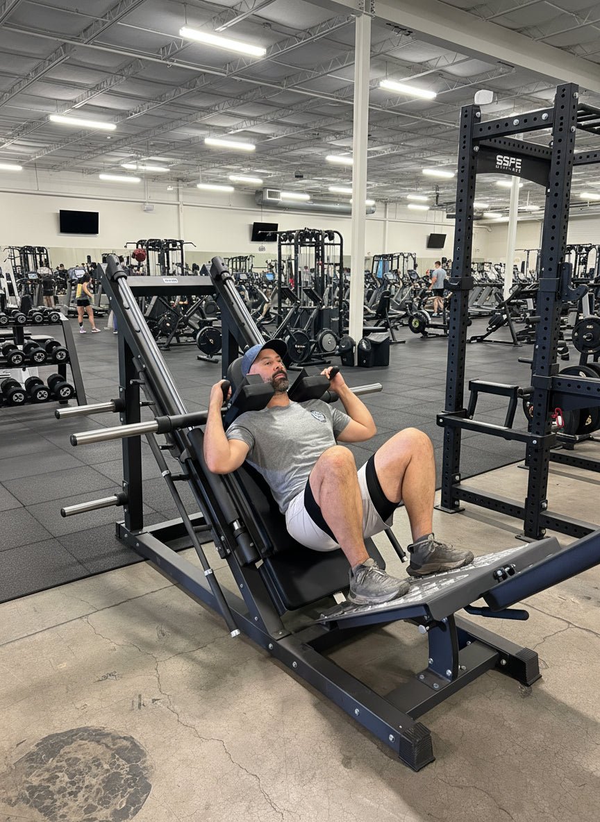 SFE Commercial 45 Degree Plate Loaded Leg Press Hack Squat Combo - Grit Grind Strength