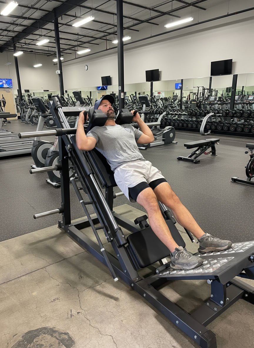 SFE Commercial 45 Degree Plate Loaded Leg Press Hack Squat Combo - Grit Grind Strength