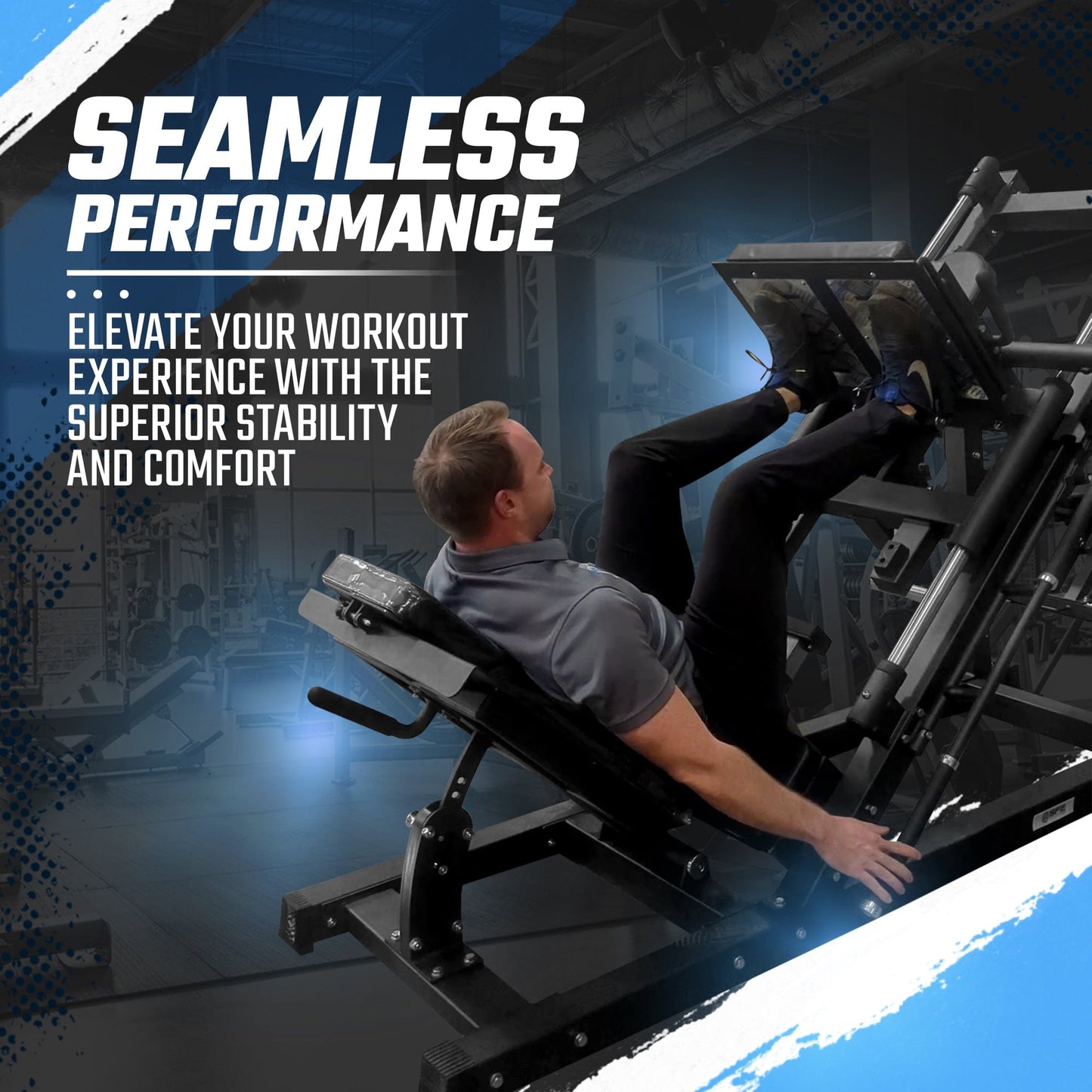 SFE Commercial 45 Degree Plate Loaded Leg Press Hack Squat Combo (New) - Grit Grind Strength