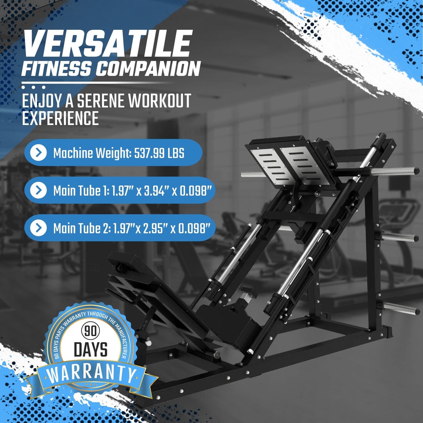 SFE Commercial 45 Degree Plate Loaded Leg Press Hack Squat Combo (New) - Grit Grind Strength