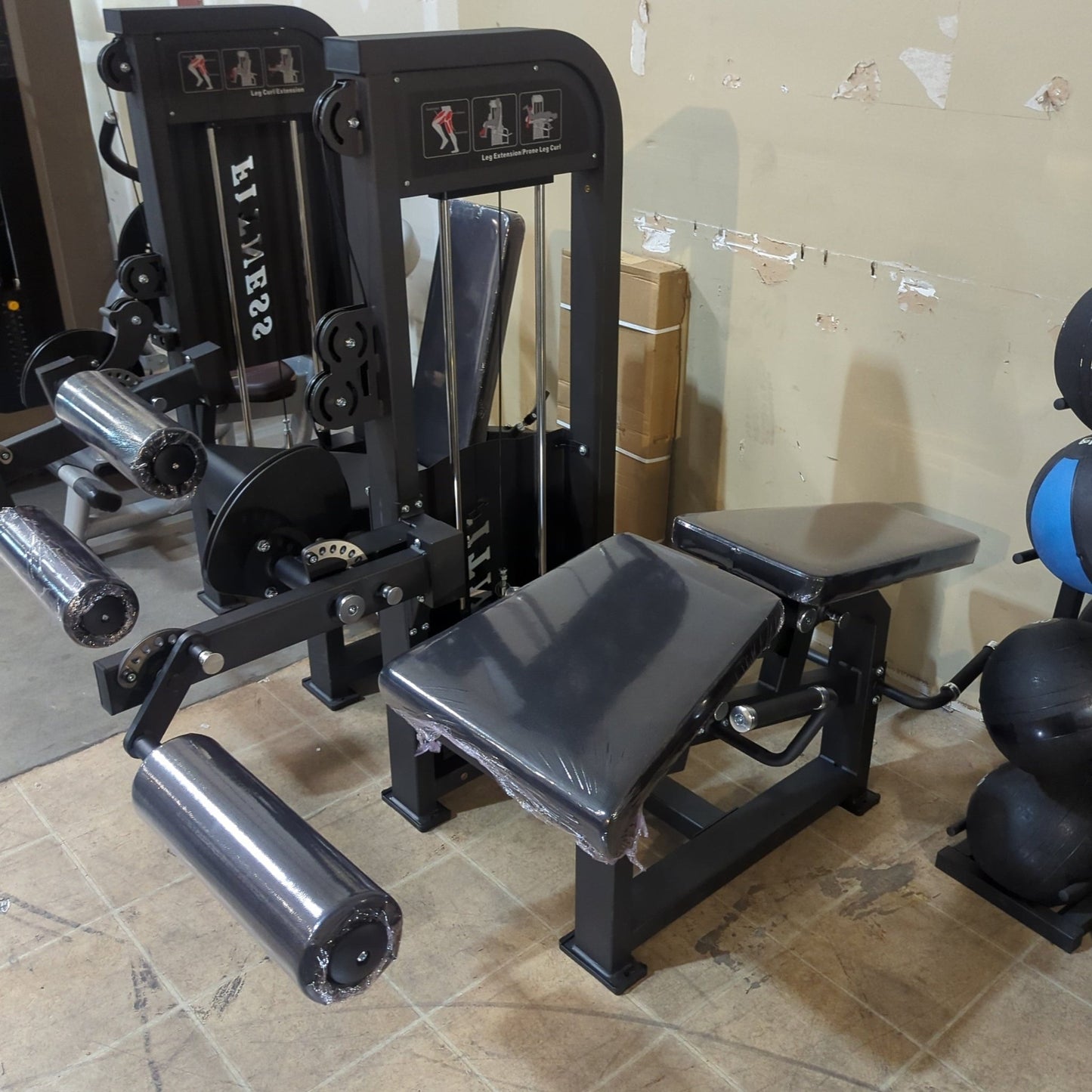 SFE Commercial Leg Extension Prone Leg Curl Combo w/250lb weight stack (New) - Grit Grind Strength