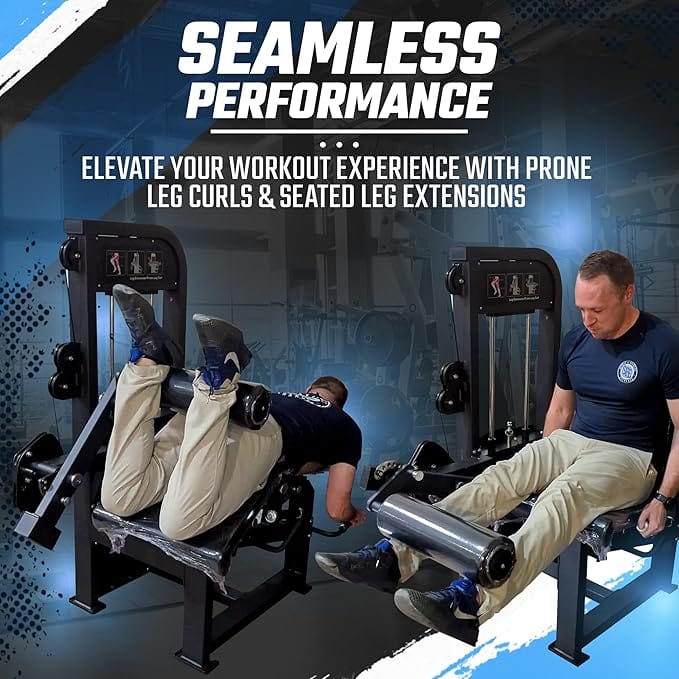 SFE Commercial Leg Extension Prone Leg Curl Combo w/250lb weight stack (New) - Grit Grind Strength