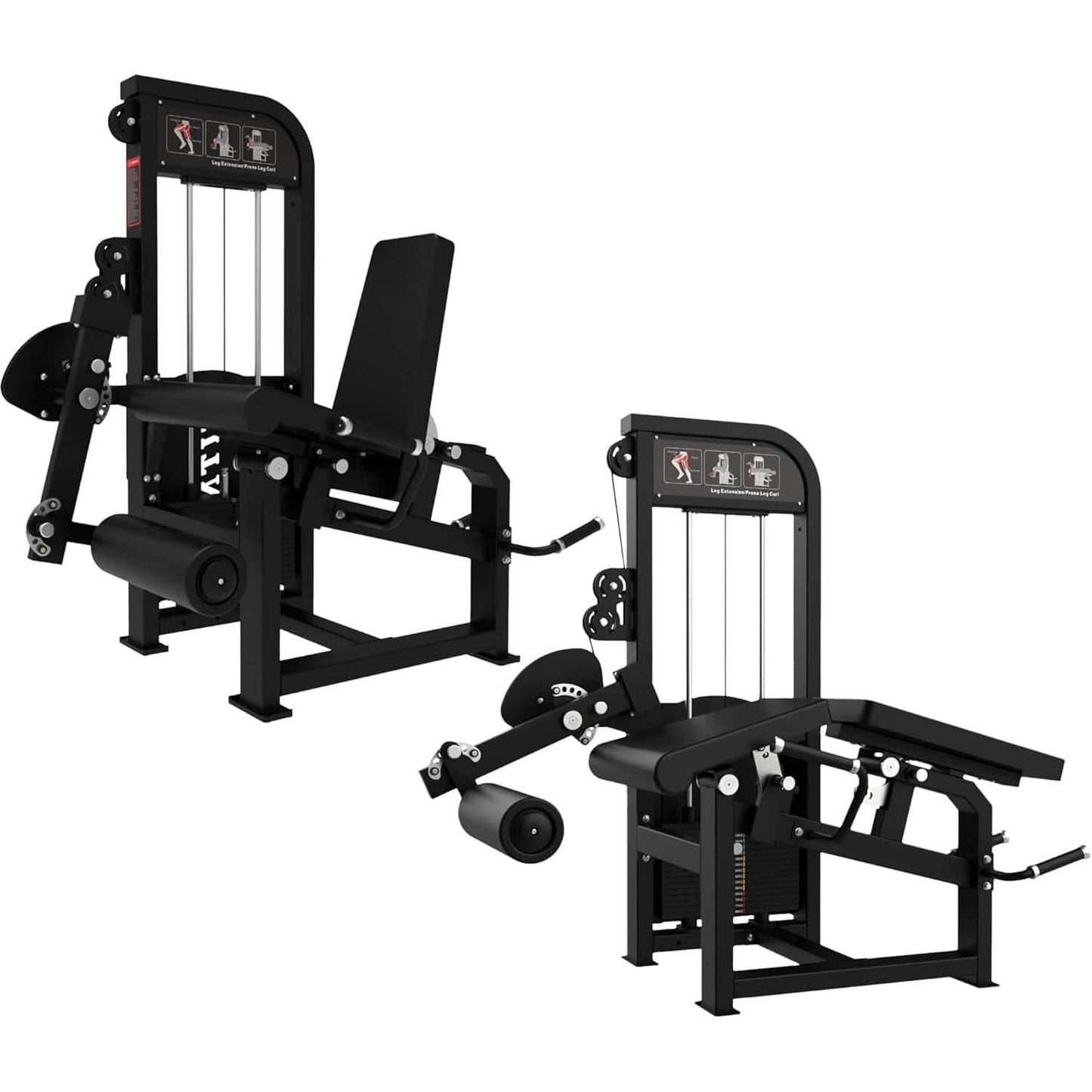 SFE Commercial Leg Extension Prone Leg Curl Combo w/250lb weight stack (New) - Grit Grind Strength
