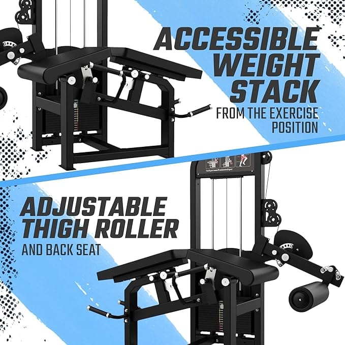 SFE Commercial Leg Extension Prone Leg Curl Combo w/250lb weight stack (New) - Grit Grind Strength