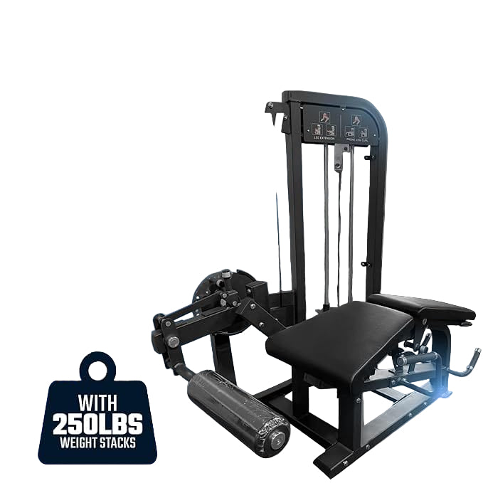SFE Commercial Leg Extension Prone Leg Curl Combo w/250lb weight stack (New) - Grit Grind Strength