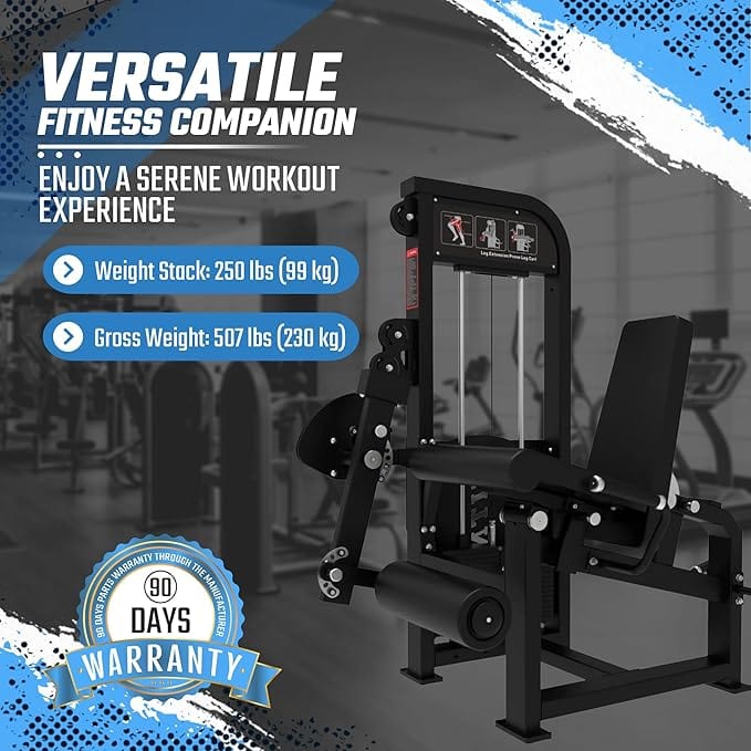 SFE Commercial Leg Extension Prone Leg Curl Combo w/250lb weight stack (New) - Grit Grind Strength